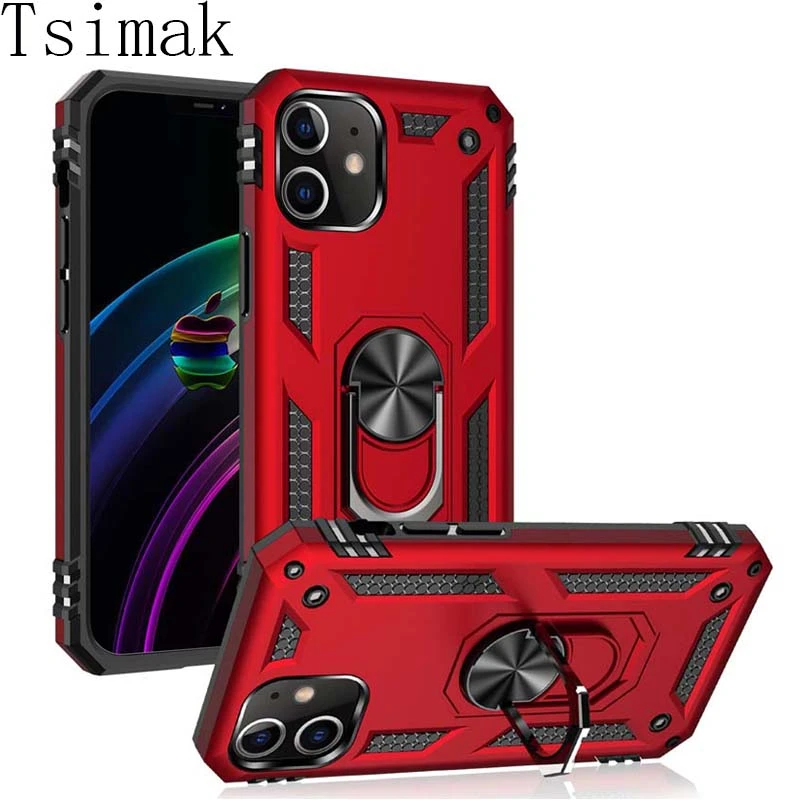 Armor Case For iPhone 11 13 Pro Max XS XR X 7 8 6 6S Plus 5 5S SE 2020 SE2 Shockproof Phone Back Cover for Apple iPhone 12 Mini case iphone 12 pro max