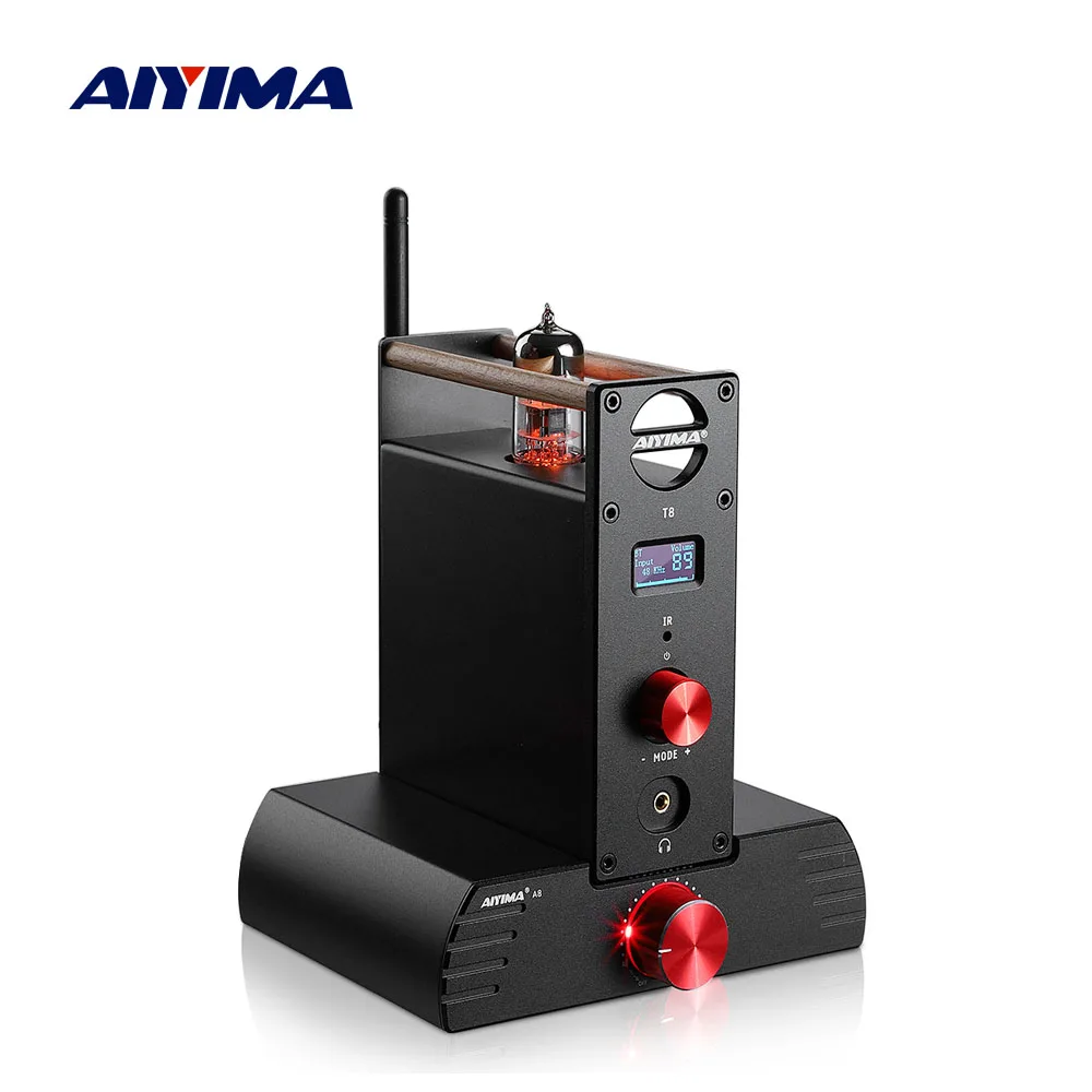 AIYIMA аудио A8 MA12070 80Wx 2 мощный стерео усилитель T8 трубчатый предусилитель Bluetooth 5 0