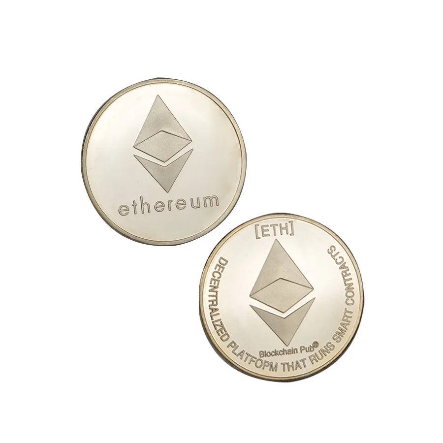 BITCoin Art Collection Gold Plated Physical Bitcoins Bitcoin BTC with Case Gift Physical Metal Antique Imitation Silver Coins