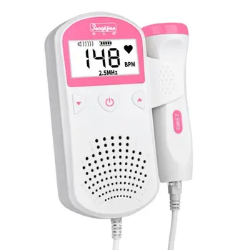 

Doppler Fetal Heart rate Monitor LCD Display No Radiation Pregancy Baby & Fetal Sound Heart Rate Detector 1 Set