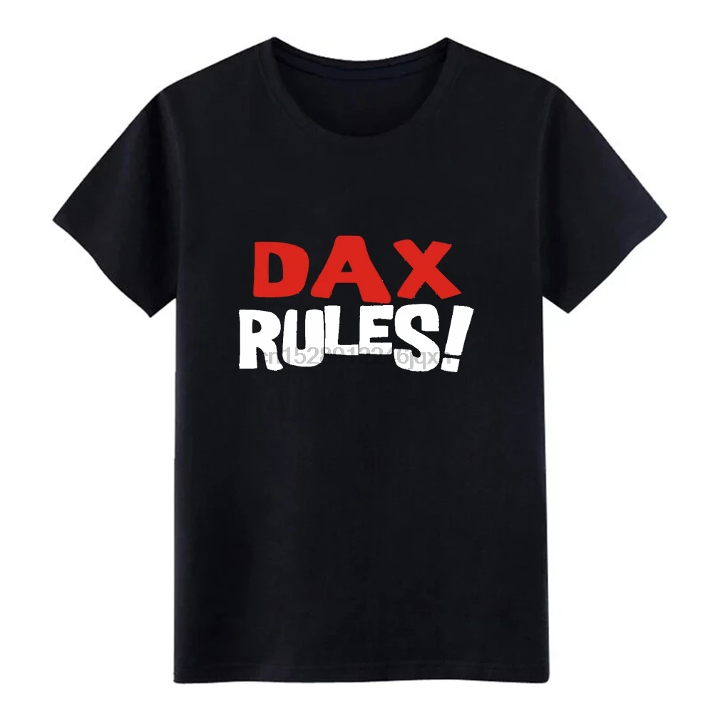 Dax rules приталенная хлопковая футболка мужская персонаж 100% хлопок Круглый ворот