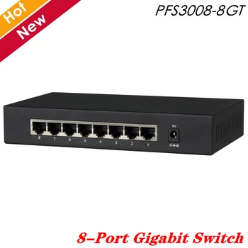 

Original Dahua 8-Port Gigabit Switch PFS3008-8GT Layer 2 unmanaged access switch All gigabit ethernet ports Plug and Play