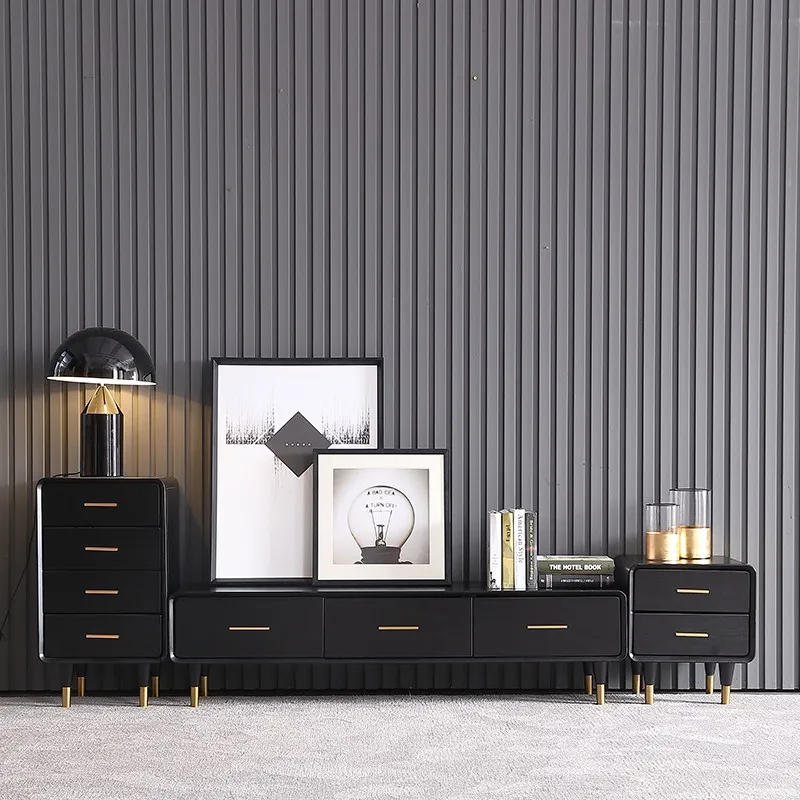 tea table wooden design Living Room TV monitor stand mueble marble leather oval edge cabinet +tv stand table+Coffee centro Table