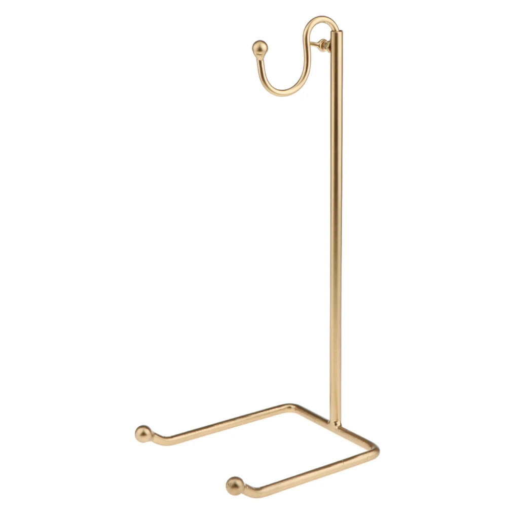 1pc Bags Purse Adjustable Hanger Women Handbag Display Stand Rack Gold Steel