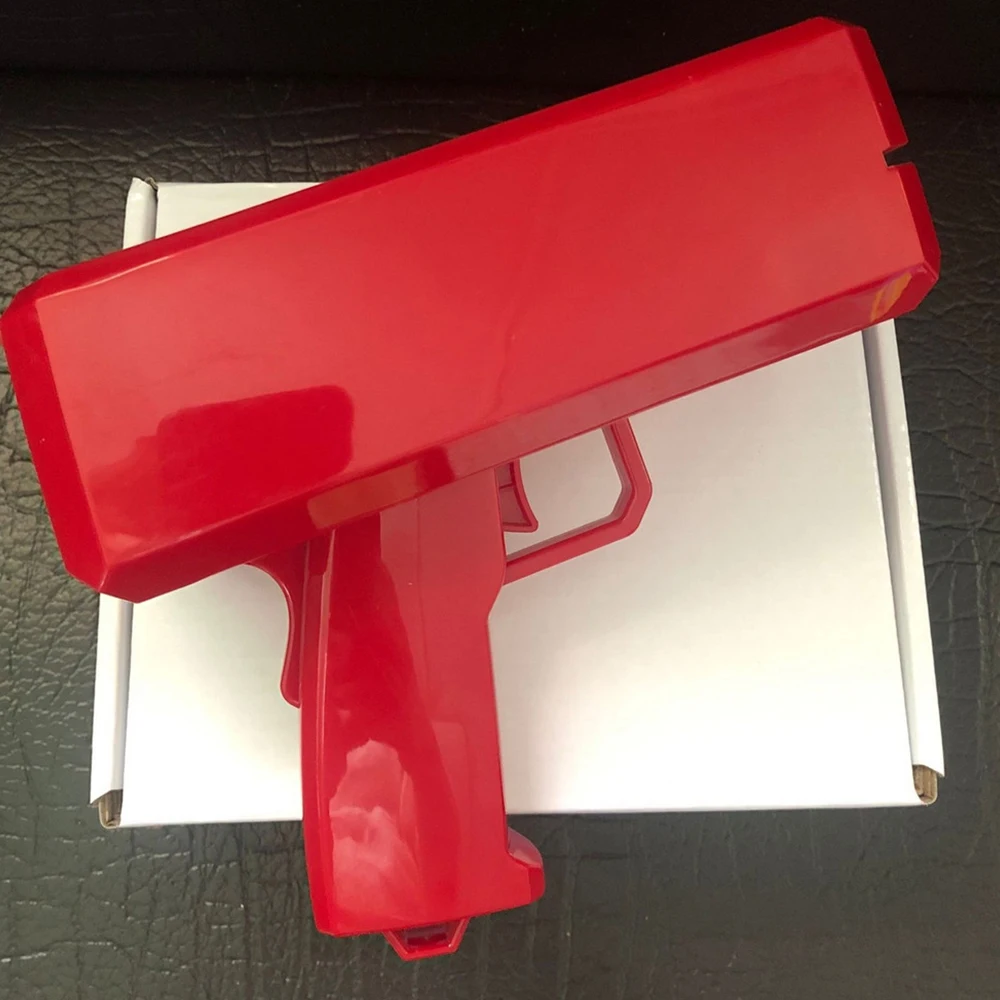 Дождевой пистолет для банкнот игрушка диспенсер деньги с коробкой пластиковая машина Рождественский свадебный подарок Открытый забавная игрушка