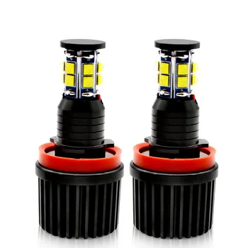 

Safego 2pcs 120W H8 LED Angel Eyes Halo Ring Light Bulbs HID Xenon 12 SMD For BMW 3 Series E60 E63 E64 E70 E71 E82 E90 E92