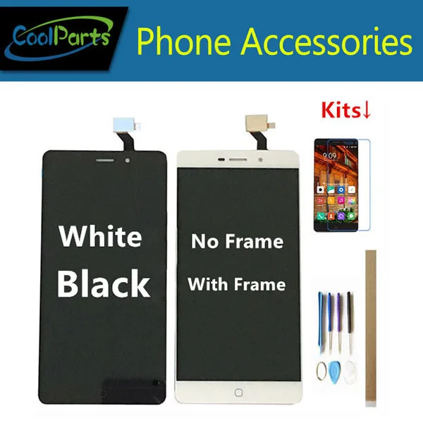 

Original 5.5'' For Elephone P9000D LCD Display With Touch Screen Sensor Digitizer Assembly With/No Frame Black White With Kits