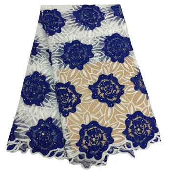 

African Flower Embroiderd Mesh Lace Fabric For Wedding Party Dress 2020 High quality French Tulle Net Lace Fabric DIY Sewing
