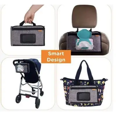 

New Stroller bag BABY MATE Nappy Nursery Diaper Bag Changing Mat infant Organised Pockets Attach to Stroller, Pram Changing pad