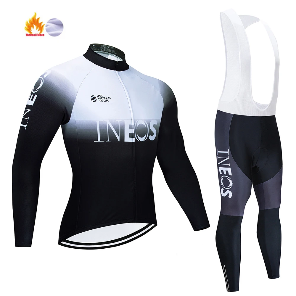 

2019 Pro Team Winter Thermal Fleece INEOS Cycling Jersey Ropa Ciclismo INEOS Cycling Set MTB Cycling Clothing Cycling Bib Pants