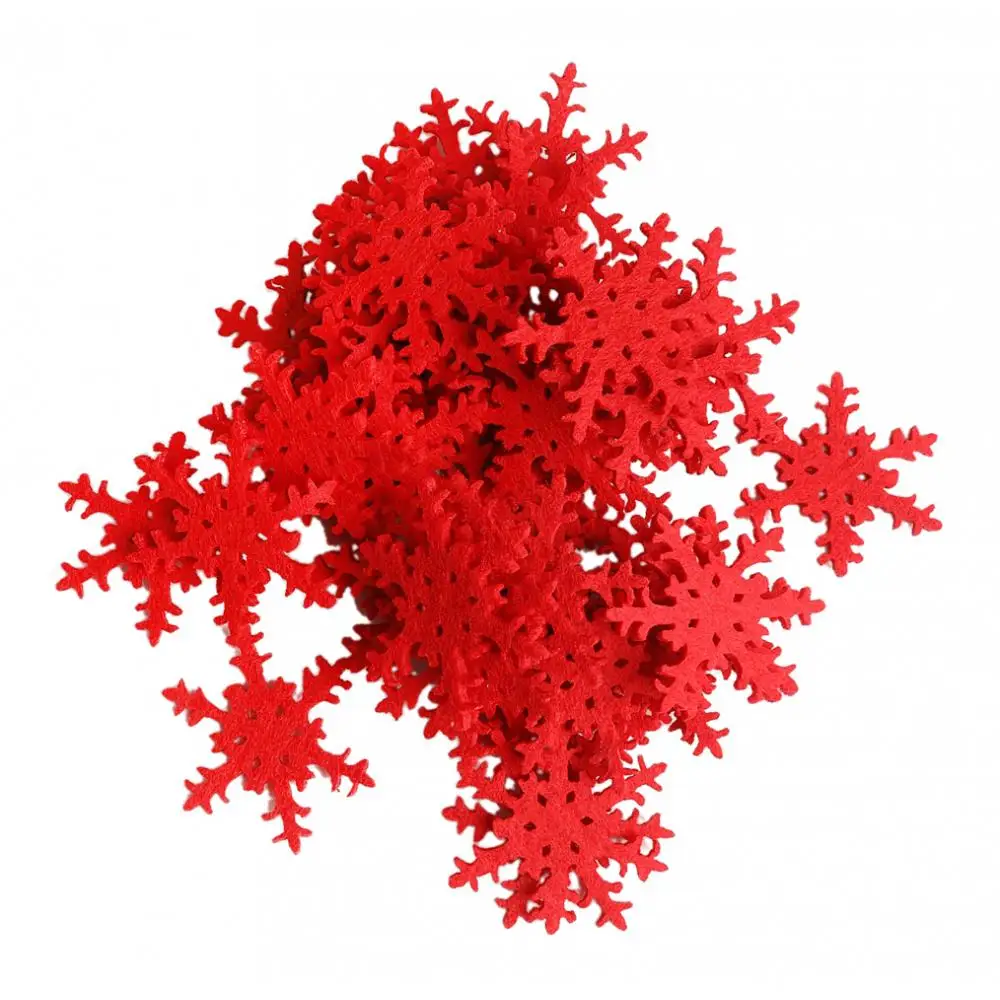 100pcs Lots Xmas Snowflakes Window Clings Sticker Christmas Home Ornaments