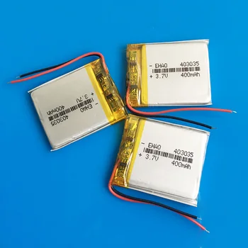 

3 pcs 3.7V 400mAh 403035 Rechargeable battery li polymer lithium batteries for MP3 GPS DVD bluetooth recorder e-book camera