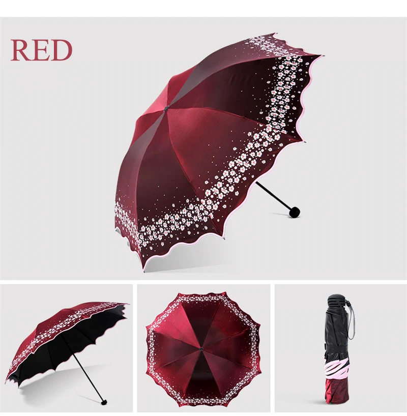 Umbrella D Мини Карманный Зонт от дождя, кружевной женский модный арочный зонтик принцессы, Женский креативный подарок, маленький зонтик QZH258 - Цвет: Umbrella D