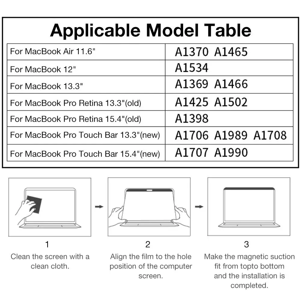 Защитная пленка для ноутбука Apple Macbook Air Pro 13 15 Защитная пленка для экрана для Apple Macbook Чехол аксессуары