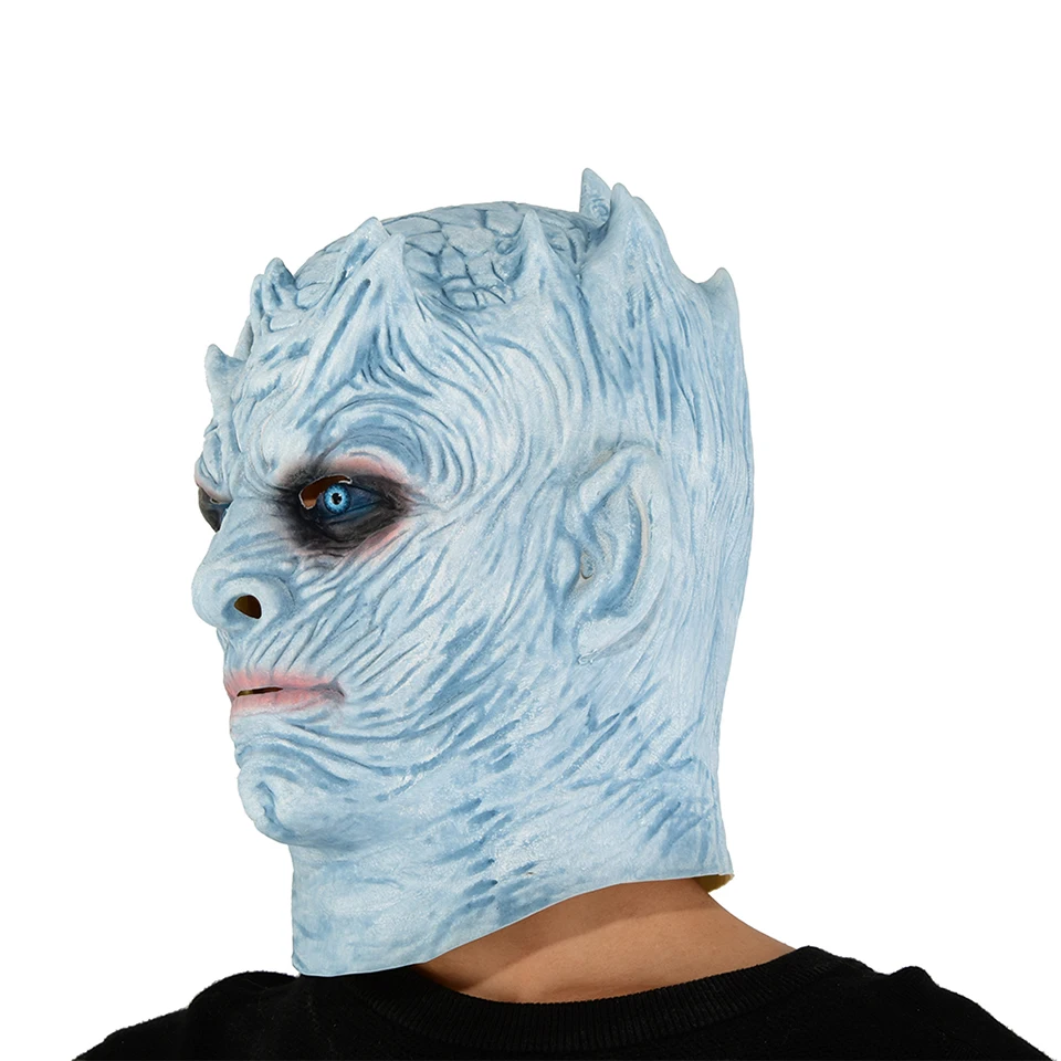 Игра престолов Хэллоуин маска ночной король Уокер лицо ночь RE зомби латексные маски для вечеринок и маскарадов Косплей тушь для ресниц страшная маска