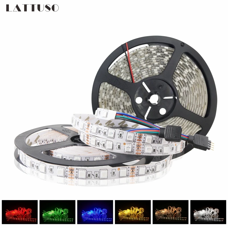 

Led Strip Light SMD 5050 DC12V Fiexble RGB Led Light Strip 60Leds/M Waterproof Ribbon Tape 5m/lot 300Leds