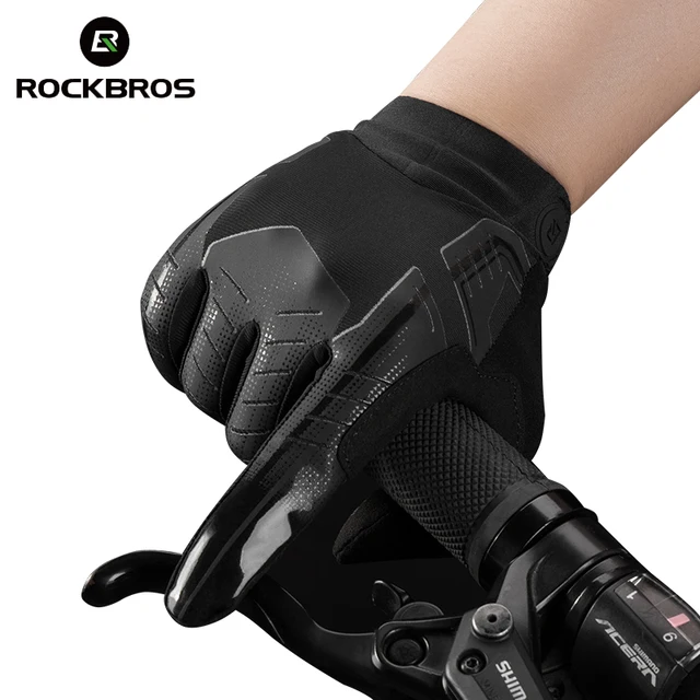 US $7.68 ROCKBROS Cycling Bike Gloves Touch Screen Windproof Long Gloves Bicycle Warm Full Finger Autumn Win