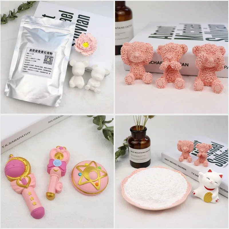 

Fragrance Gypsum Powder Model DIY Materials Ultra-Gypsum Powder 2000 Mesh Handmade Powder Fragrant Stone High Density Gypsum Pow