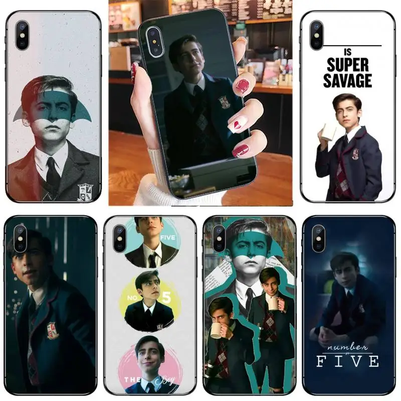 Чехол для телефона с зонтом Академия Aidan Gallagher iPhone 11 12 pro XS MAX 8 7 6 6S Plus X 5S SE 2020