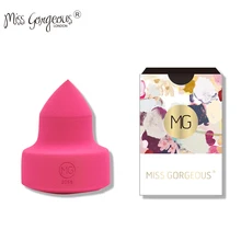 Бренд Miss Gorgeous, 1 шт., розовая губка для макияжа, блендер, губка в форме конуса, спонж для макияжа, пудра, консилер, губка, косметическая губка