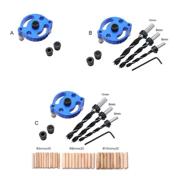 

1 Set Woodworking Straight Hole Puncher Self Centering Vertical Doweling Jig Drill Guide Locator Hole Puncher Carpentry Tools