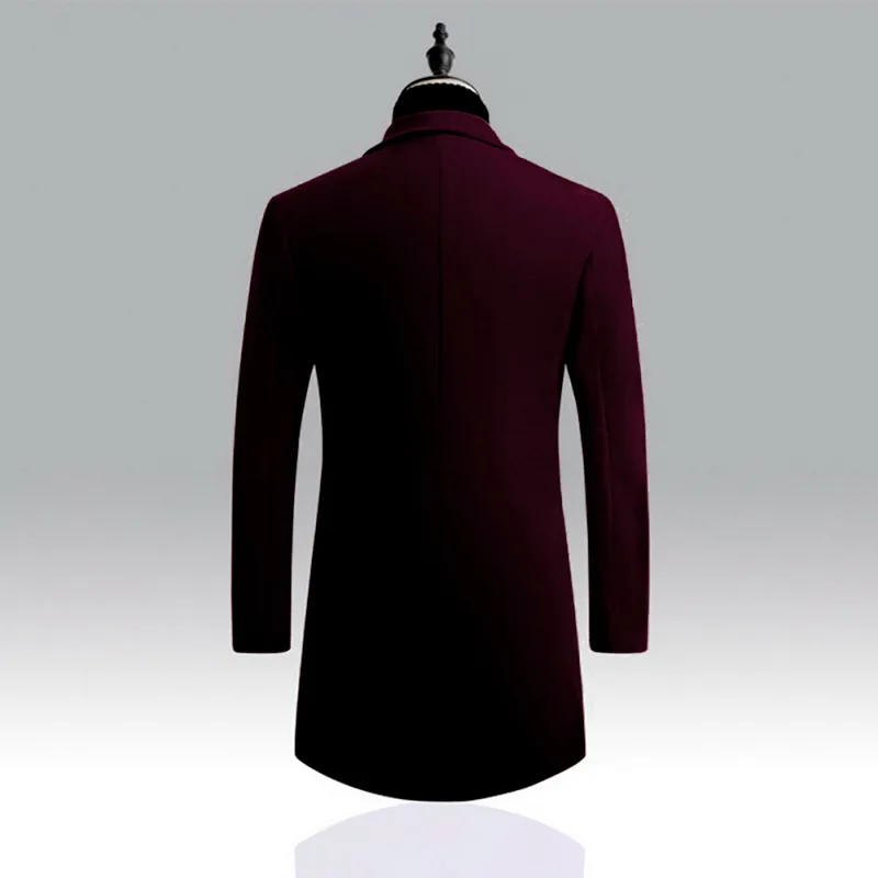 Jodimitty мужские шерстяные пальто осень зима сплошной цвет Высокое качество Мужская шерстяная куртка Роскошная брендовая одежда