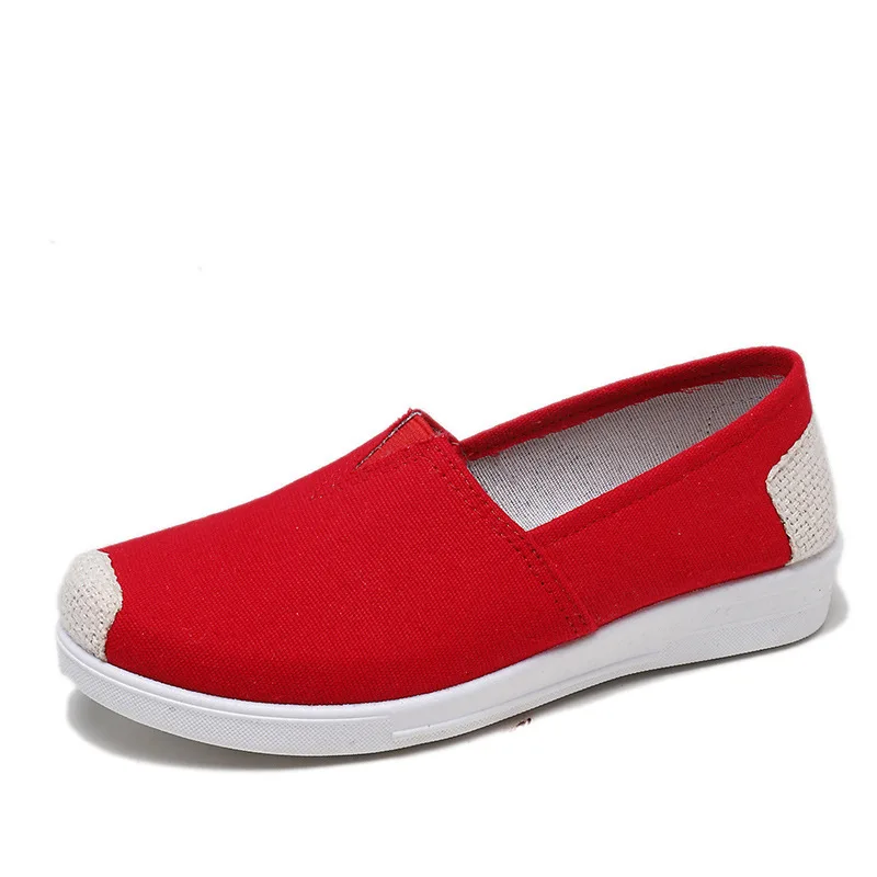 Weweya/Новинка; весенняя обувь с леопардовым принтом; женская обувь на плоской подошве наивысшего качества; лоферы в европейском стиле; повседневная обувь с круглым носком; большие размеры 35-40 - Цвет: Red B