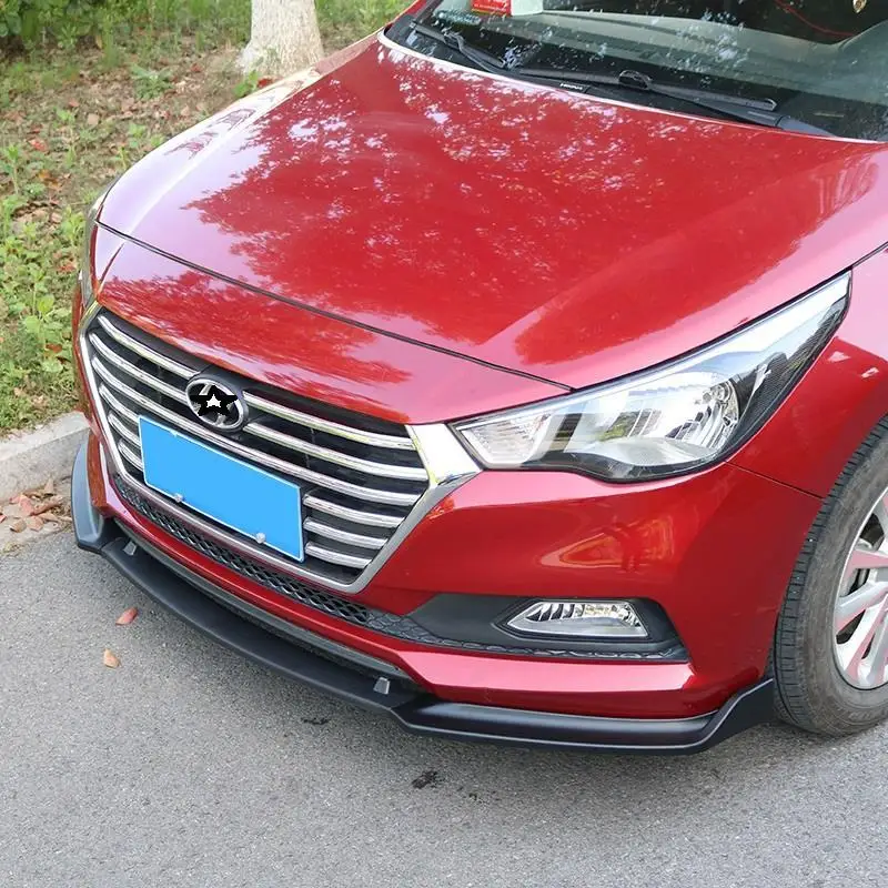 Авто Наклейка модификация Coche стиль защита молдинг автомобильный Бампер протектор Стайлинг молдинги 16 17 18 для hyundai Verna - Цвет: MODEL A