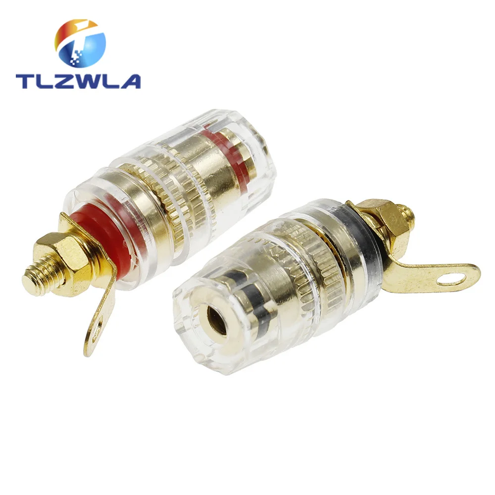 2PCS Banana Connector 4MM Amplifier The Speaker Terminal Banana Plug Socket Connector