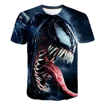 

2019 New Brand kids T-Shirts Summer Short Sleeve T Shirts Black Venom T-shirt Anime High Quality Movie Tops Tee Homme