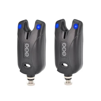 

1pc Fishing Bite Alarms Receiver Sound Alert LED Alarm Indicator Adjustable Tone Volume Fishing Throwing Rod Fishing Tools