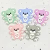 1pcs Baby Silicone Teether Food Grade Teething Toy Animal sheep bear Baby squirrel Teether Silicone Beads DIY Chain gift 5