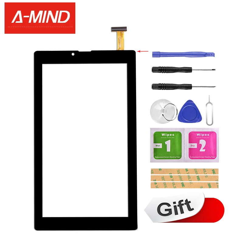 

New For 7'' Inch IRBIS TZ712 3G Tablet External Capacitive Touch Screen Digitizer Panel Sensor Replacement Phablet Multitouch