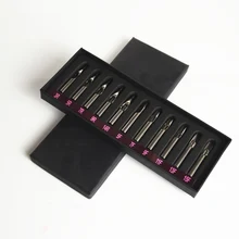 НОВЫЕ одноразовые стерильные 11 шт/лот из нержавеющей стали татуировки насадки для аппарата насадка татуировки и боди-арт