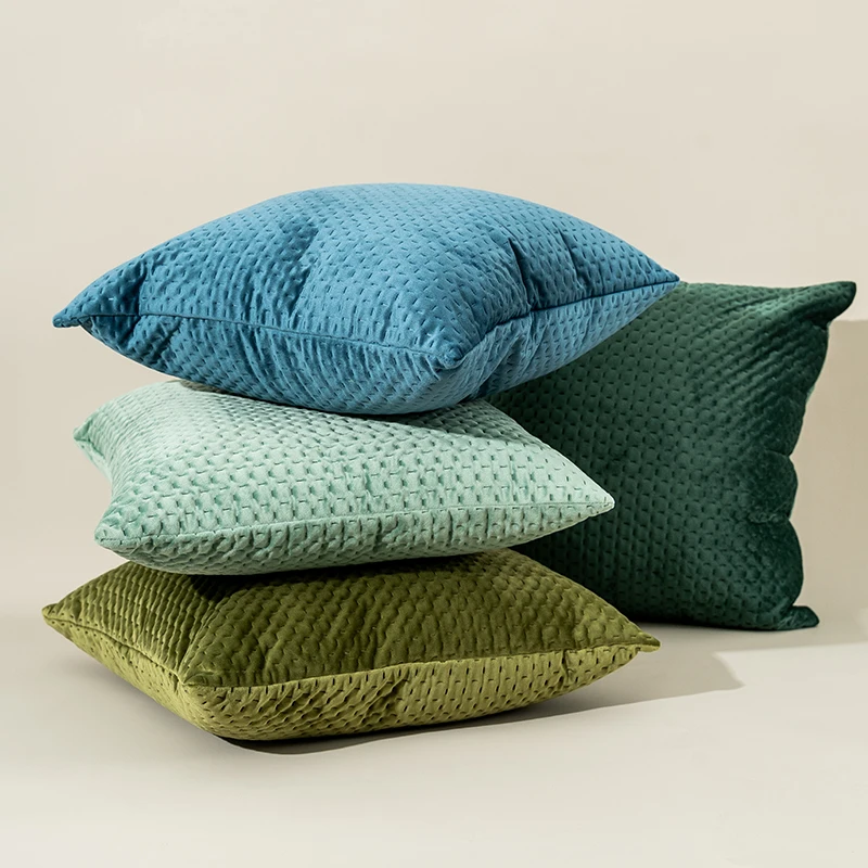 

DUNXDECO Cushion Cover Decorative Pillow Case Modern Simple Luxury Velvet Soft Sofa Chair Coussin Store Home Decorating