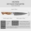 HEZHEN 5 inch Utility Knife Real 67 Layer Damascus Super Steel Super Cook Knife Pretty Peeling Knife Super Sharp Kitchen Knife ► Photo 3/6