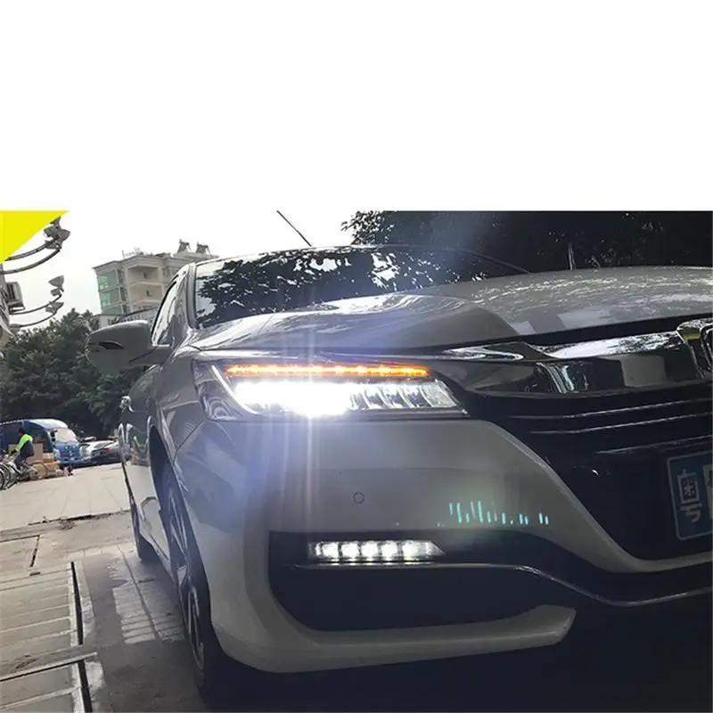 Сигнальные Автомобильные светодиодные Drl Cob дневные ходовые наружные фары передние противотуманные задние Автомобильные фары в сборе 16 17 для Honda Accord