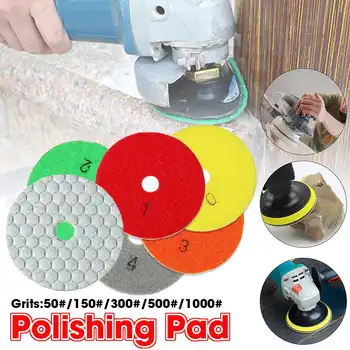 

3'' Professional Diamond Polishing Pad Hand Tool Kit Granite Marble Individual Grits For Car Polisher Compound Polishing
