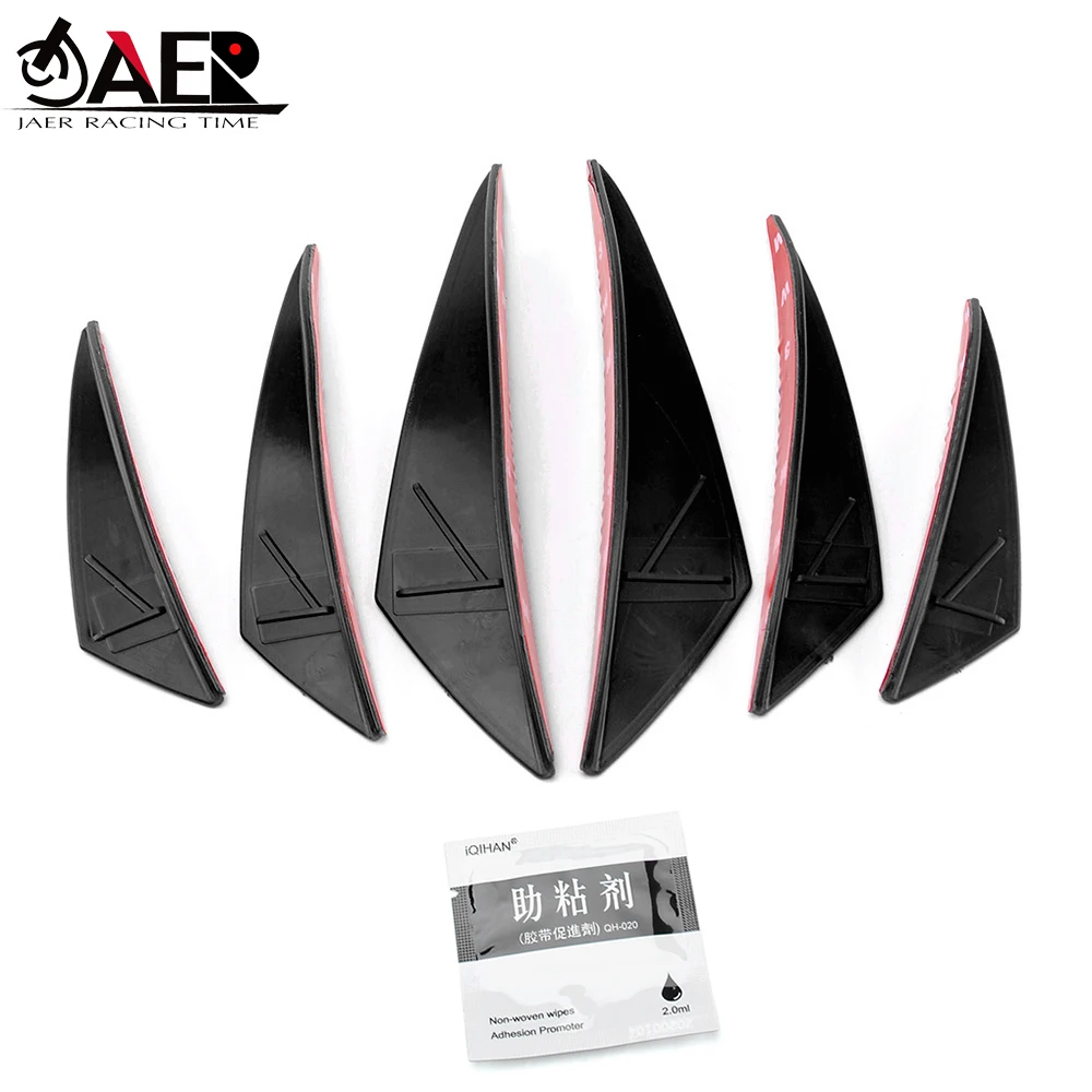 JAER Motorrad Vorne Winglet Verkleidung Seite Flügel Windschutzscheibe Air Deflektor Aerodynamische Flügel Kit Spoiler für BMW Yamaha Honda Suzuk