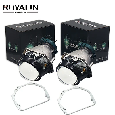 ROYALIN, автомобильные аксессуары, фары, линзы, модифицированный кронштейн, рамка для Mitsubishi ASX с биксеноновым портретником Hella 3R Q5 - Цвет: with hella lens