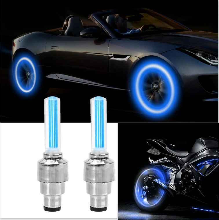 Luz LED para rueda de coche, tapa para válvula de neumático, para daewoo nexia matiz lanos espera sens, 2 uds.|Lámpara decorativa| - AliExpress