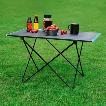 

Camping Beach Table Stainless Steel Table Top Portable Folding Table