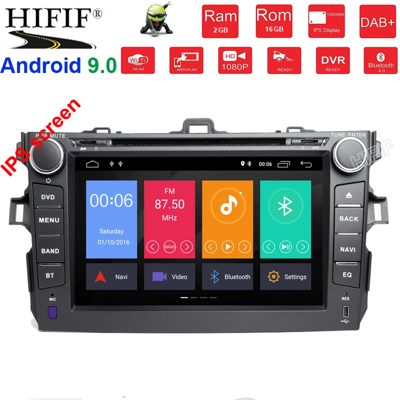 Excellent 8" 2 Din Android Car Radio Central Multimedia For Toyota Corolla 2007~2011 Automagnitol DVD Player With GPS Bluetooth 0 Excellent 8" 2 Din Android Car Radio Central Multimedia For Toyota Corolla 2007~2011 Automagnitol DVD Player With GPS Bluetooth 0