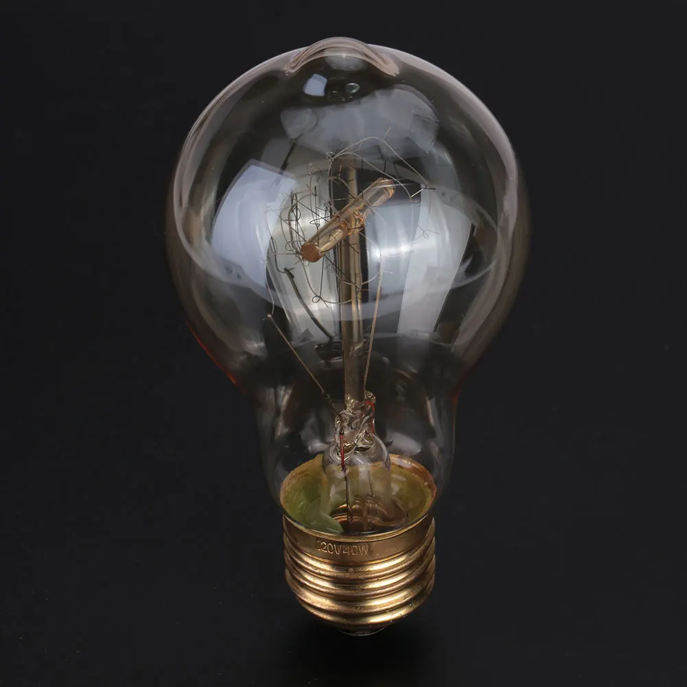 Dimmable A19 Светодиодный светильник накаливания лампа Эдисона 40W 110 V-130 V E26 Янтарный