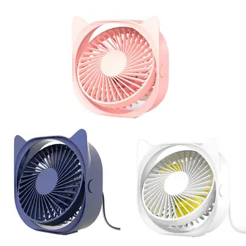 

Mini Mini Portable USB Charging Fan 3 Speeds Adjustable Desktop Cooling Fan Cooler with Ears for Office Car Home Travel Holiday