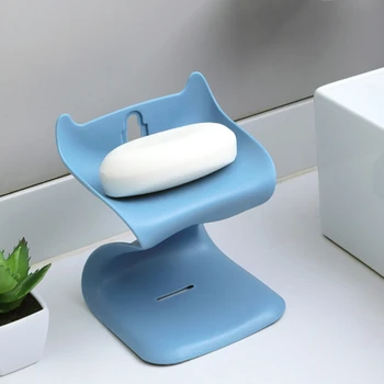 

Double Layer Soap Box Drain Hole Wall Mounted Toilet Shelf Bathroom Storage Box Storage Finishing Racks Bathroom Soap Racks