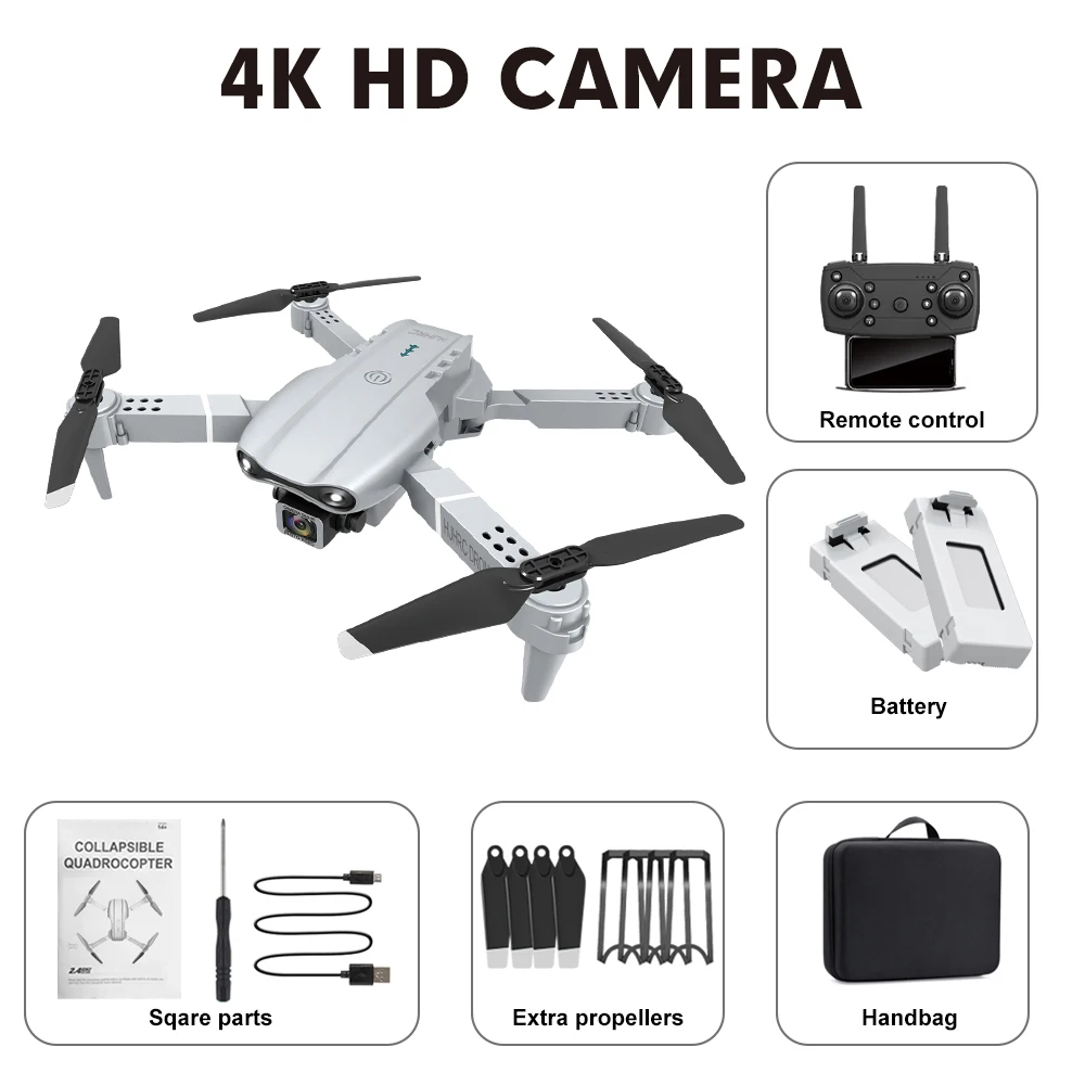 Rc Dron Mini Drone 4k Profesional Wide Angle 4K HD Dul Camera 2.4G 4CH Foldable Home Quadcopter FPV Helicopter Toys For Boy rc tech quadcopter RC Quadcopter