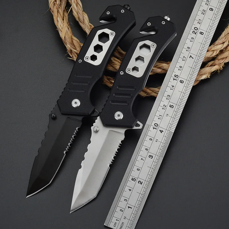 

Outdoor Folding Knife 3Cr13 Steel Blade G10 Handle Camping Survival Knives Outdoor EDC hunt Tactical Tool Dinner Kitchen Knife