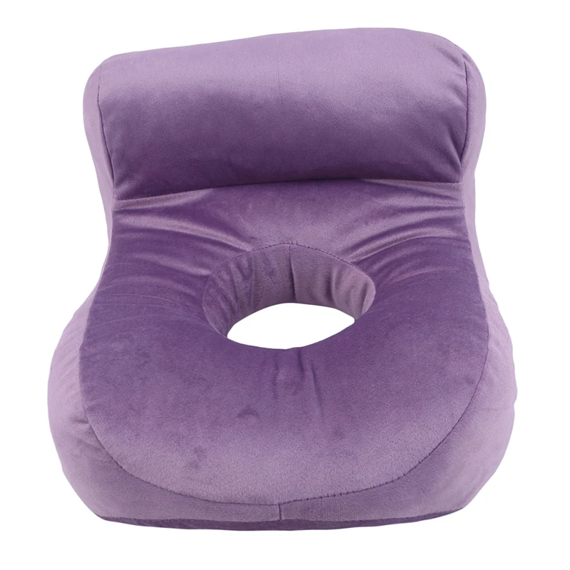 purple U-образная настольная Подушка для сна, новинка, подушка для шеи, подушка для сиденья, одноцветная, подголовник для путешествий, подушка для шеи с подлокотником - Цвет: purple
