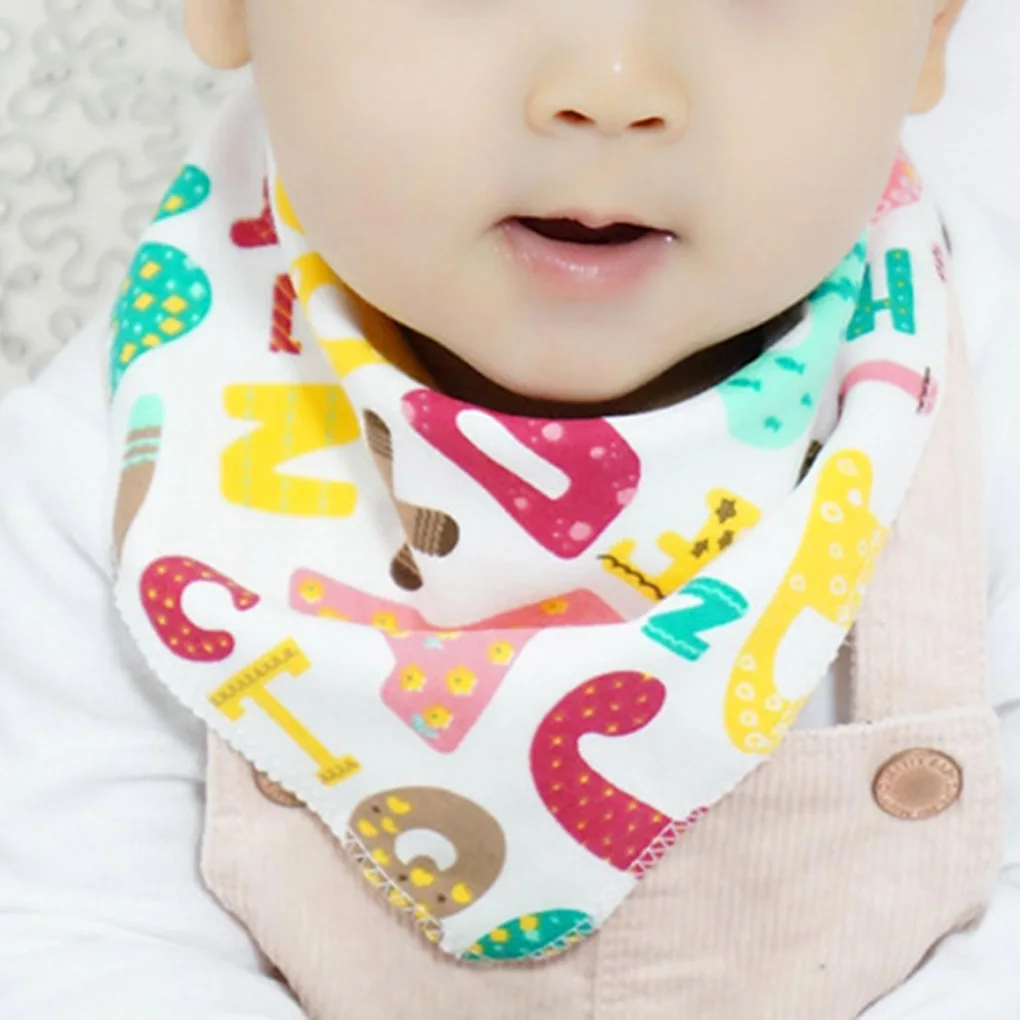 

Baby Cotton Bibs Feeding Smock Infant Burp Infant Cotton Drooling Saliva Towel Reusable Toddler Cartoon Printed Bib Baby Stuff